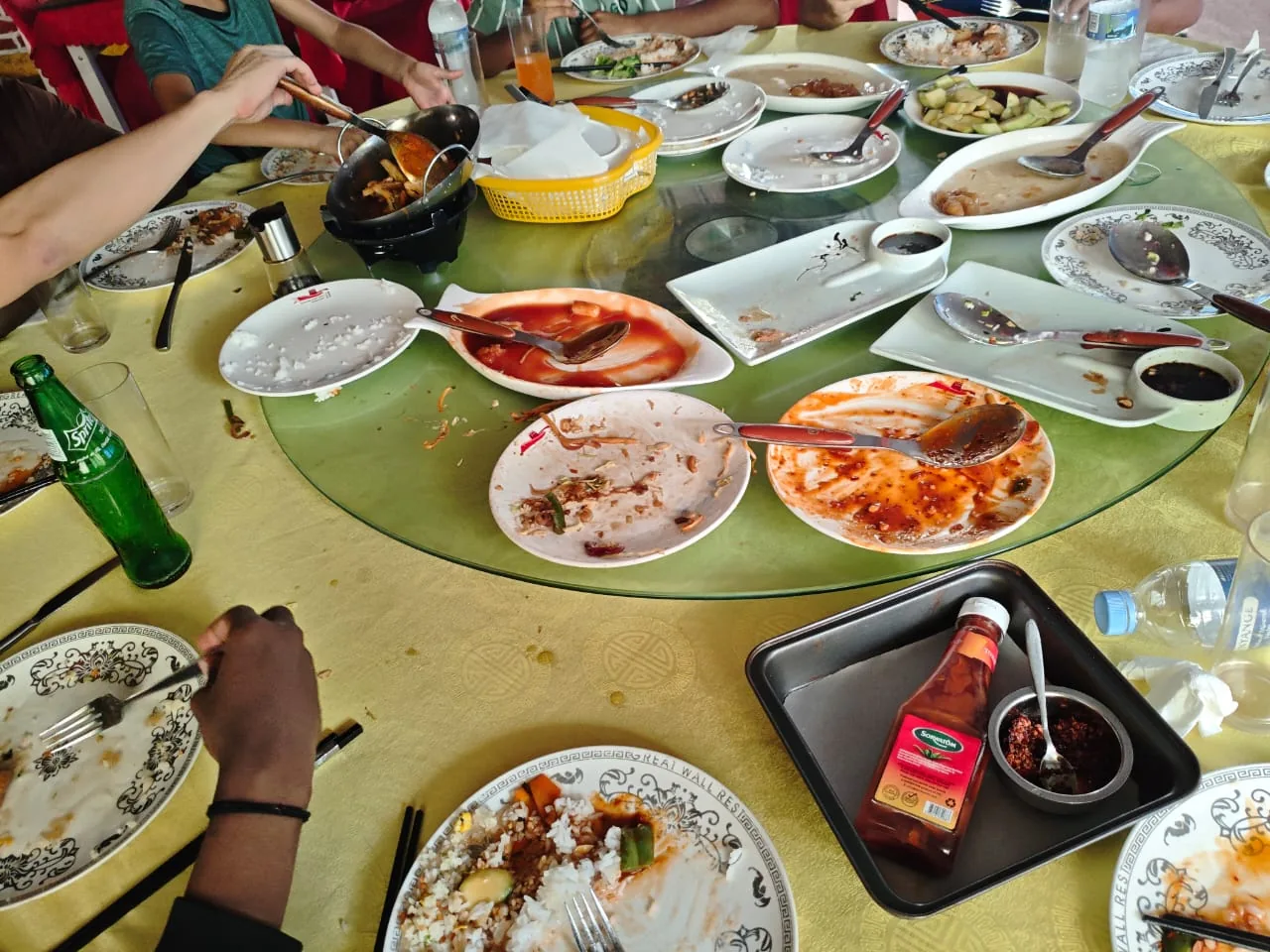 A table shared after training at Kigali BJJ