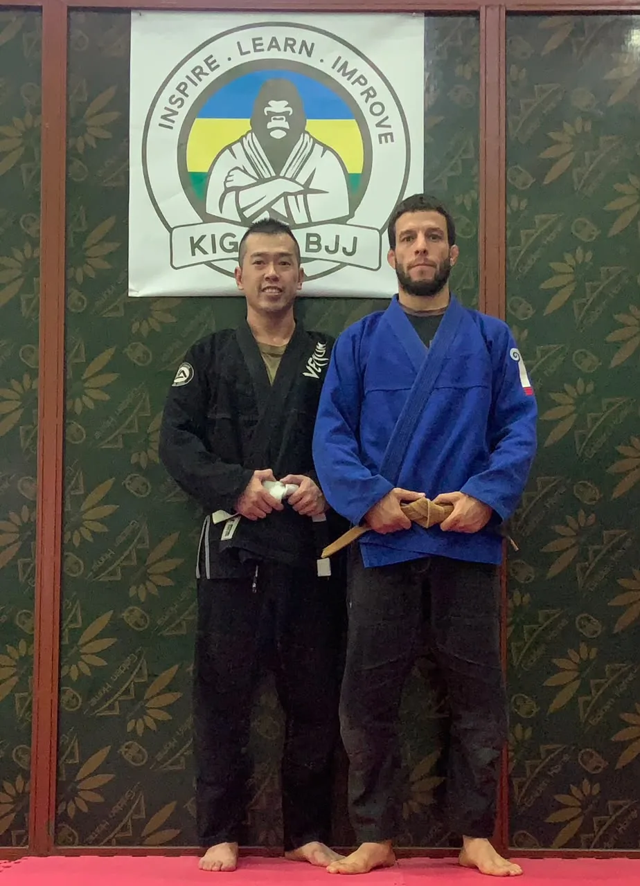 Visitors become teammates at Kigali BJJ