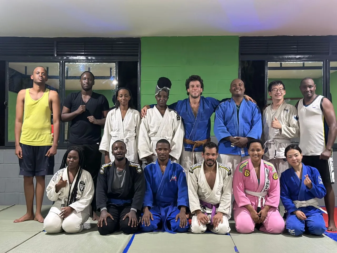 Monday class in 2024 at Kigali BJJ