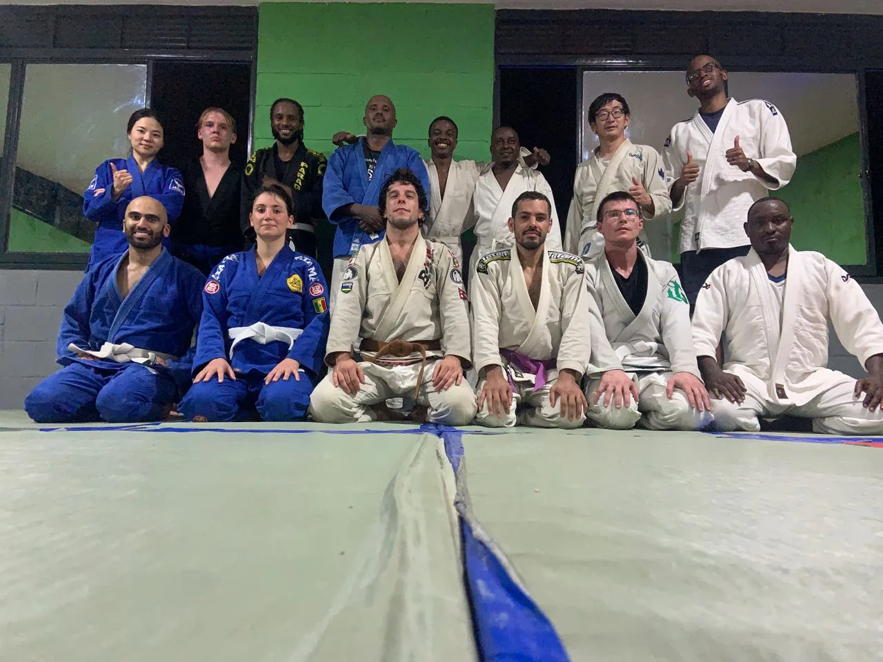 Gi class, year one at Kigali BJJ