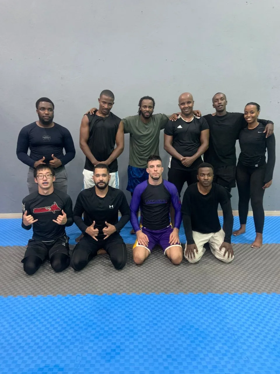 January no-gi crew at Kigali BJJ