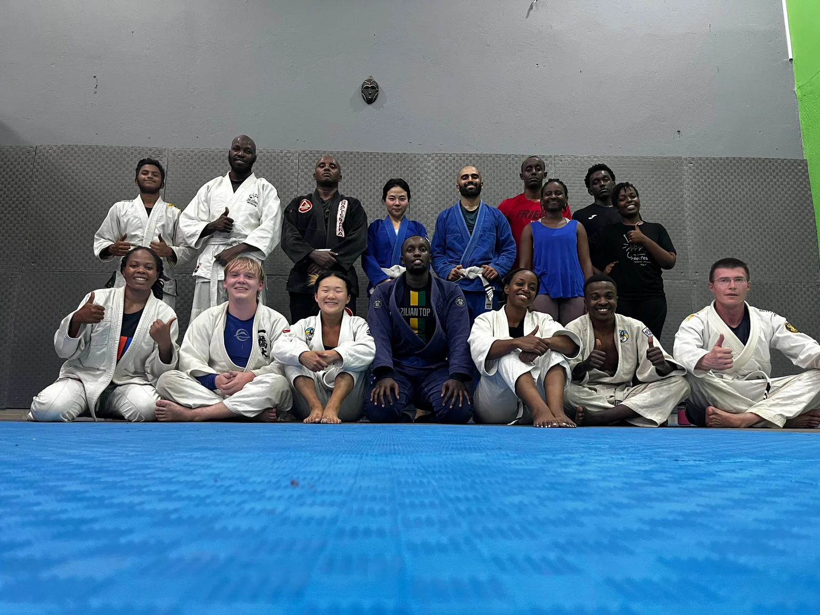 Monday training crew at Kigali BJJ