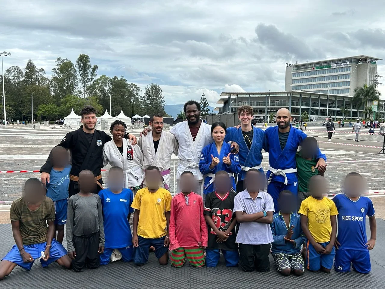 Taking the team outdoors at Kigali BJJ
