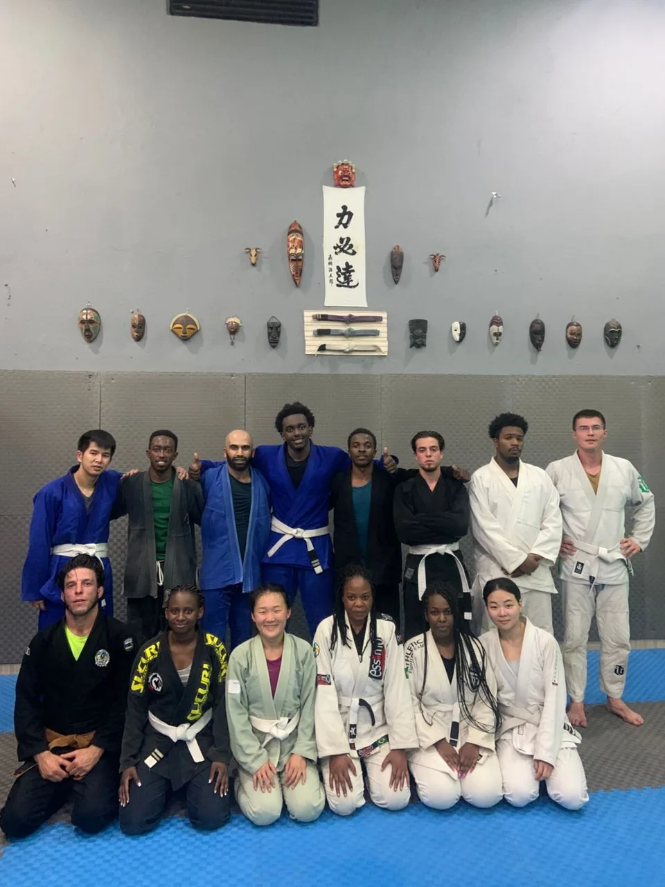 July gi class at Kigali BJJ