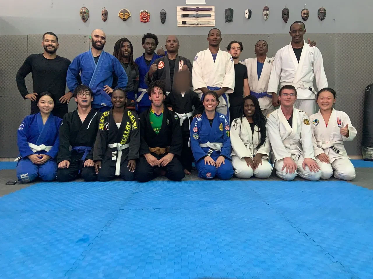 Sunday mat time at Kigali BJJ