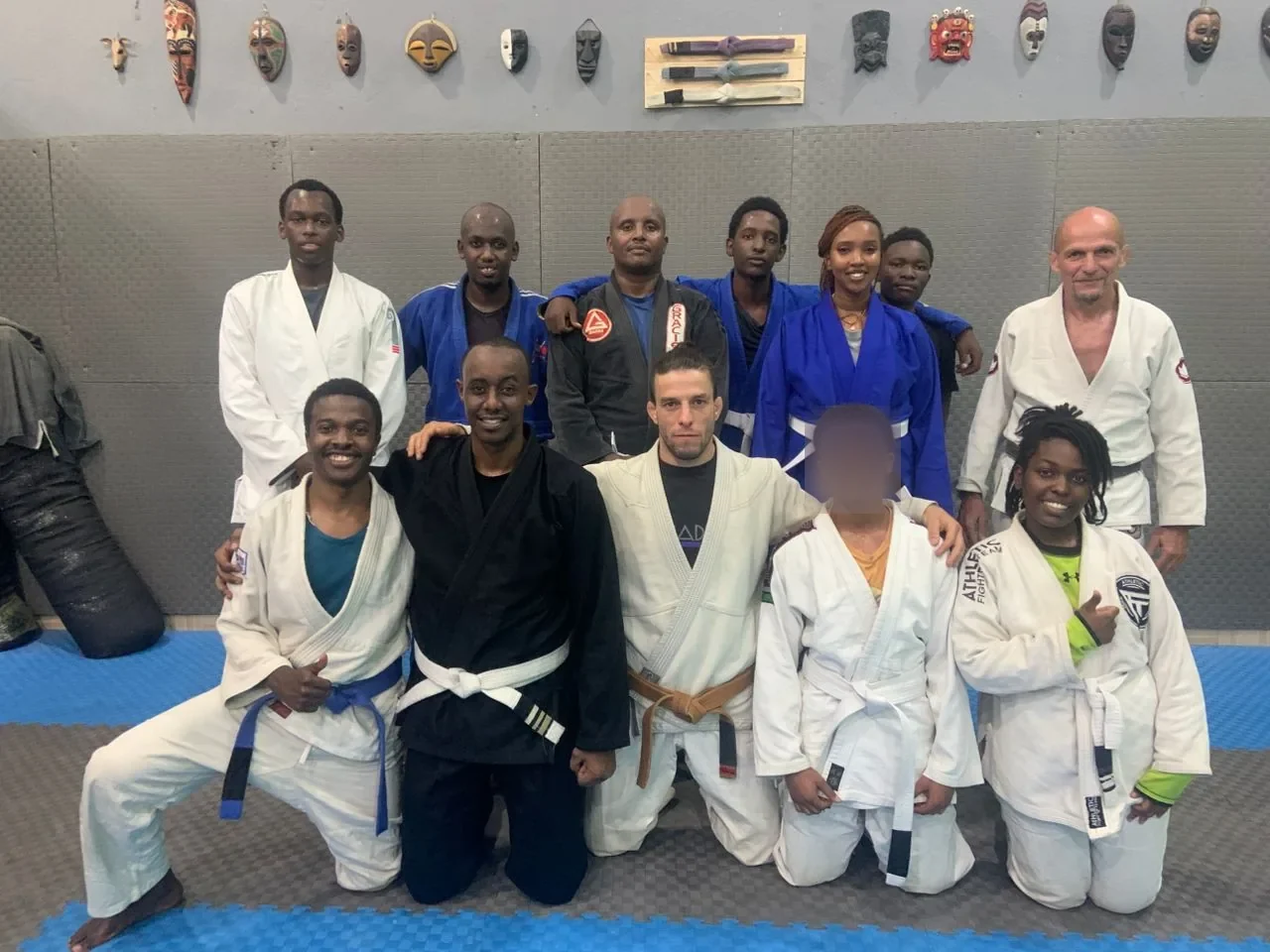 September gi class at Kigali BJJ