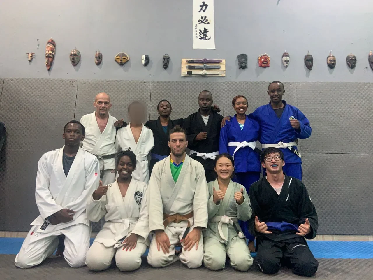 September gi crew at Kigali BJJ