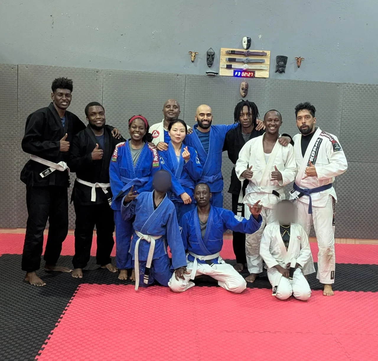 Thursday on the mats at Kigali BJJ