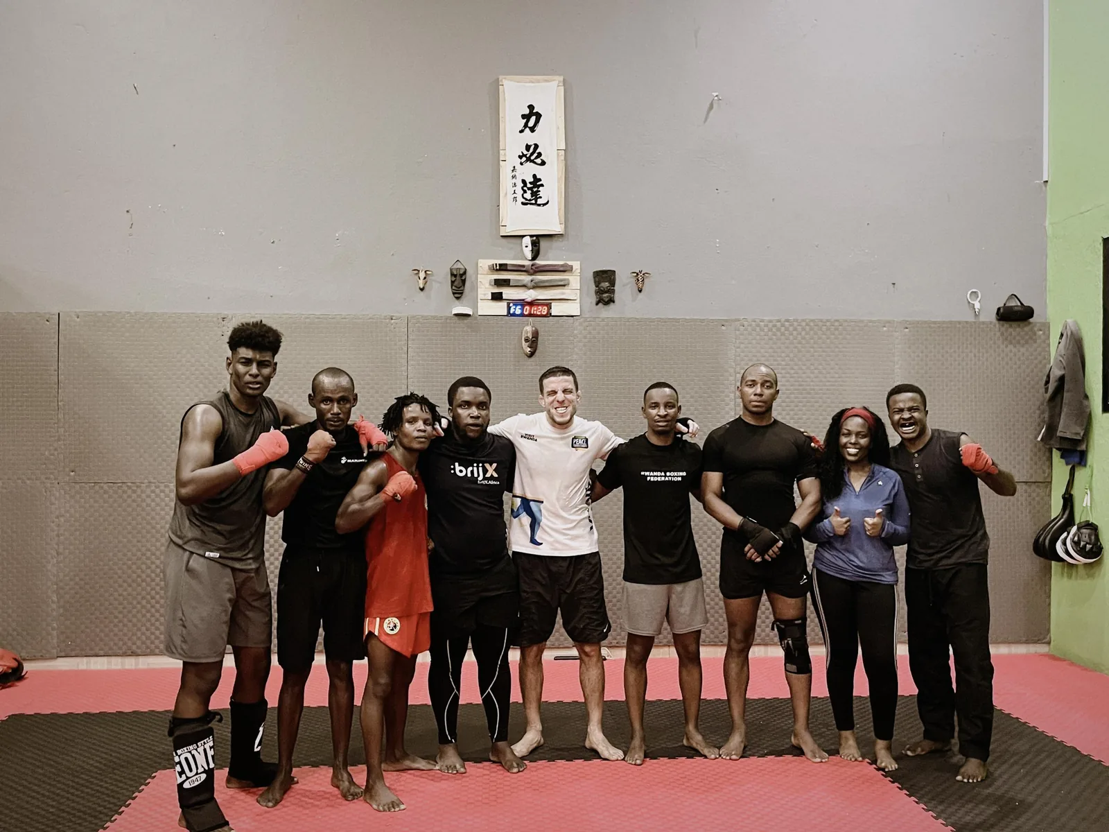 No-gi team at Kigali BJJ