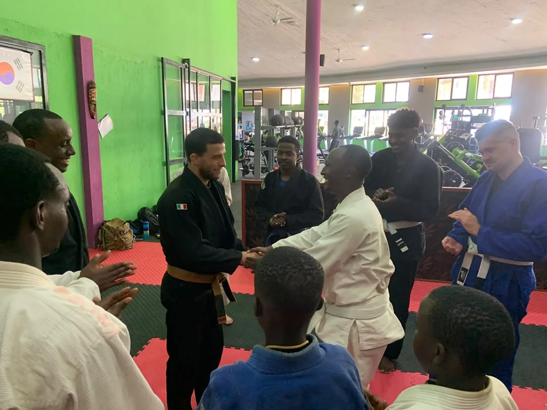 Promotion-day technique at Kigali BJJ