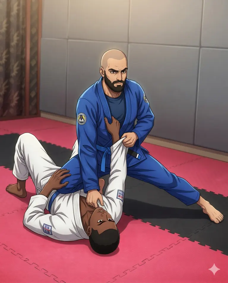 Knee on belly
